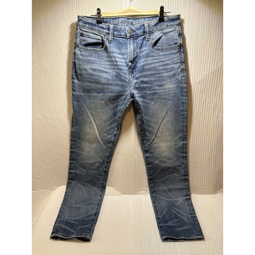 American Eagle Jeans Mens 33x42 Blue Original Straight Next Level Flex with flaw